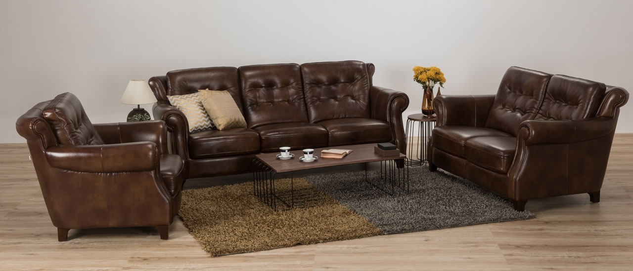 Roger Leather Sofa Set Buy Sofas Online Durian