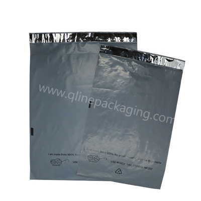 Recycled Grey Courier Bags Without POD Jacket - 51 Microns